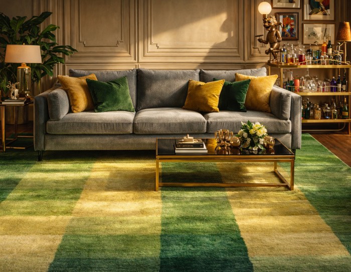 Jade green rugs